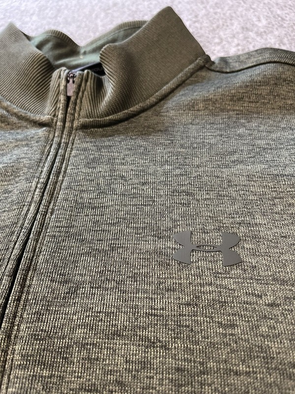 Under Armour Storm 1/4 Zip Sweater Fleece Green Men Medium Cold Gear Golf gallery
