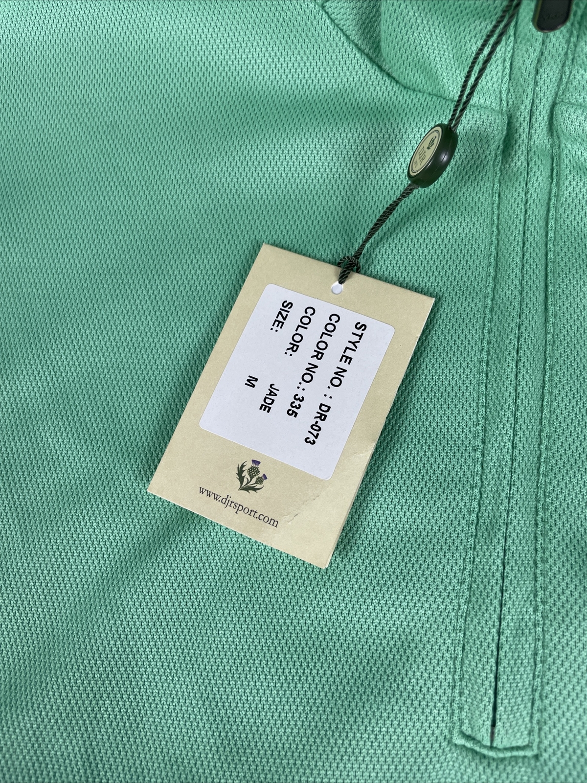Donald Ross Golf Vest Chest Logo 1/4 Zip Medium Jade Green NWT MSRP $145 gallery