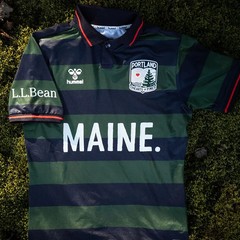 Portland Hearts Of Pine Soccer Jersey LL Bean Hummel Maine XL Read Condition
