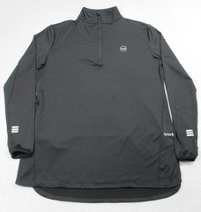 Veil Spark Pullover Mens XL Black Quarter Zip Long Sleeve Athletic Running Shirt