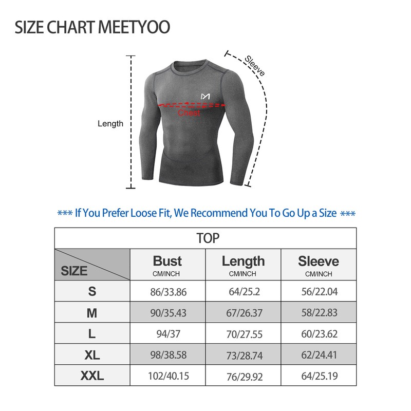 2PCS Mens Compression Shirt Base Layer Long Shirt Top Training Workout Gym Shirt gallery