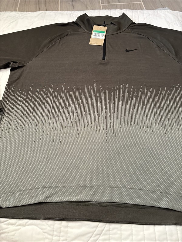 Nike Golf Tour RARE X-Large Dri-FIT ADV Zip Long Sleeve Dragon Green FD5833-325 gallery