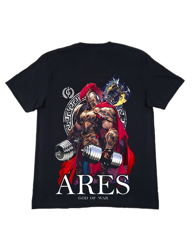 Iron Gods Ares Gym T-Shirt Pump Cover Gym Outfit Ares God Of War Tee Gym Tee gallery