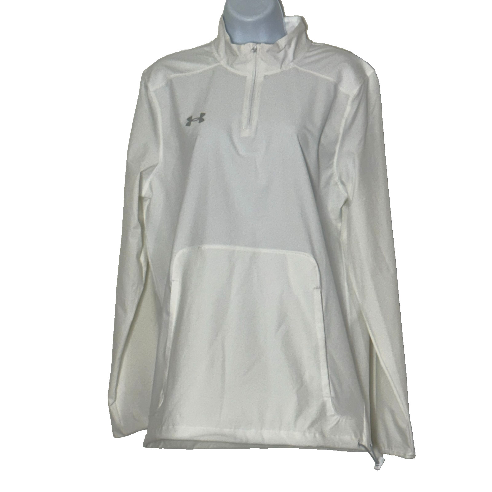 Under Armour Pullover Mens S White 1/4 Zip Qualifier Novelty Loose All Season gallery
