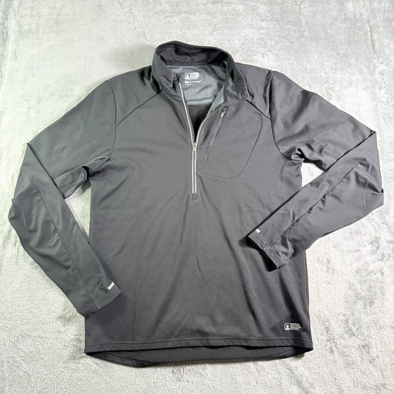 Eastern Mountain Sports Quarter Zip Pullover Mens Medium Black Long Sleeve gallery