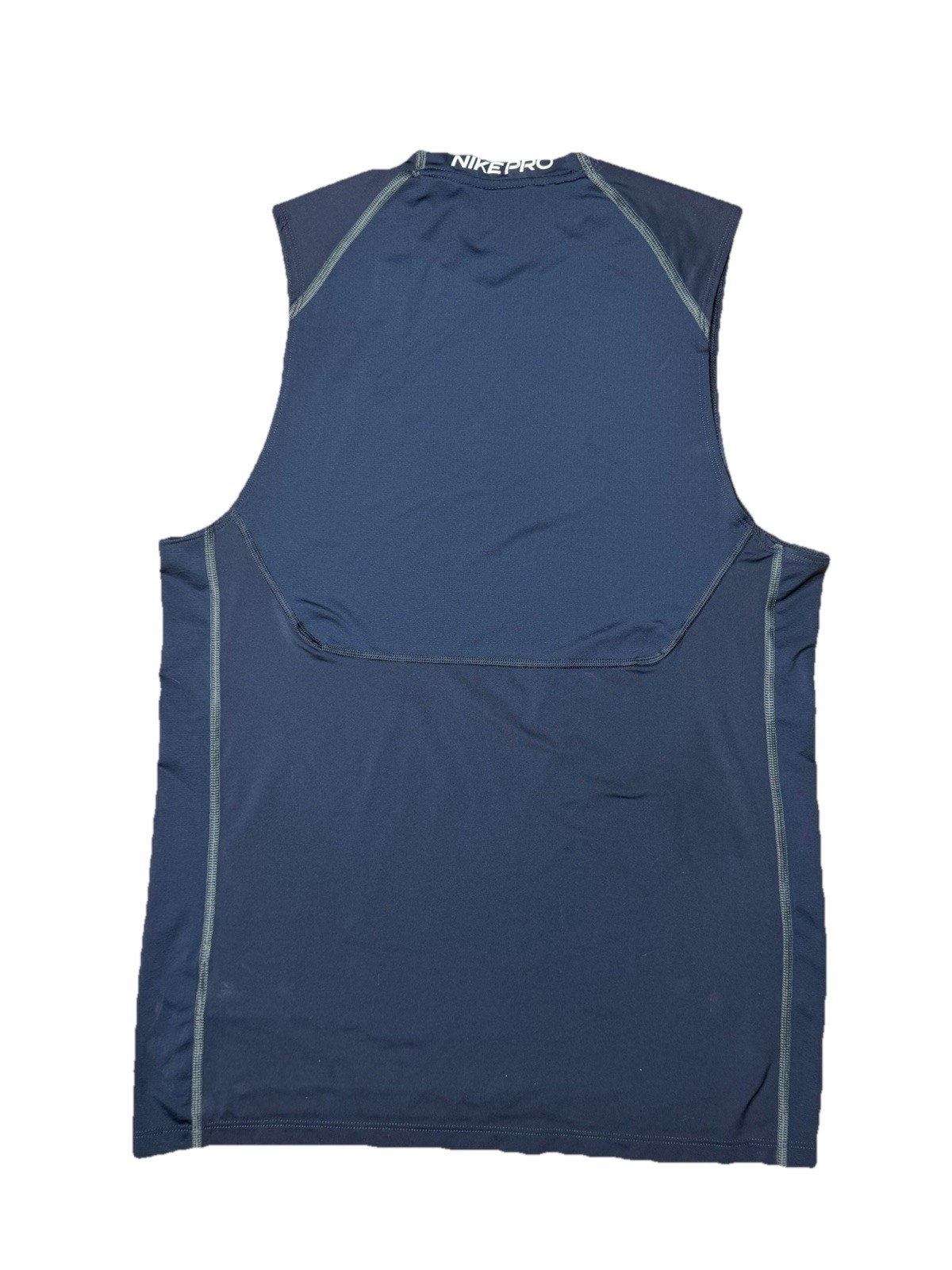 Nike Pro Combat Cut Off Shirt Mens Medium Blue Dri-Fit Gym Training gallery