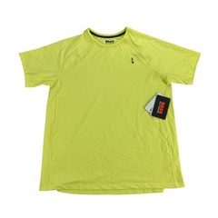 Bass Outdoor Mens Performance Path Logo Short Sleeve T-Shirt Yellow S