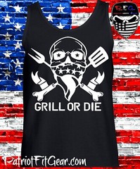 Tank Top,Grill Or Die,Barbecue,Smoker,Beer,BBQ,Grilling,Fathers Day,t-shirt