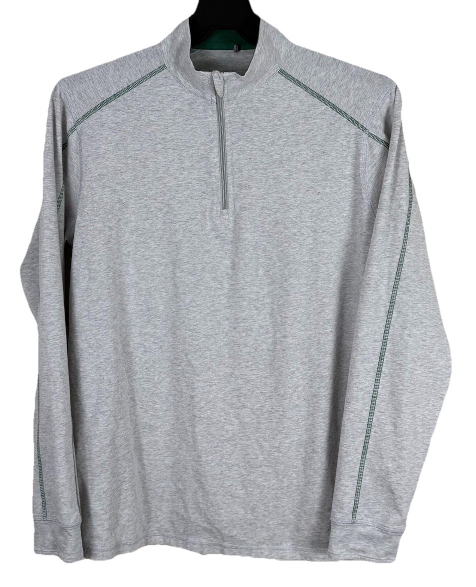 tasc Performance 1/4 Zip Mens Medium Gray Stretch Bamboo Activewear Pullover gallery