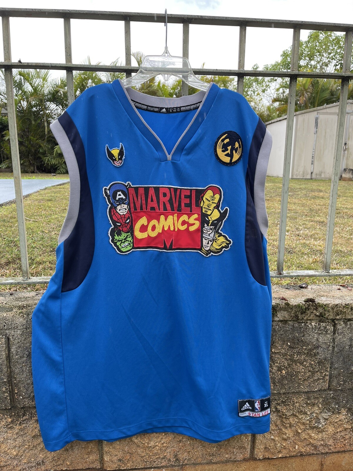 Custom MARVEL SPIDERMAN Avengers X-Men Wolverine Basketball Tank Jersey Shirt XL gallery