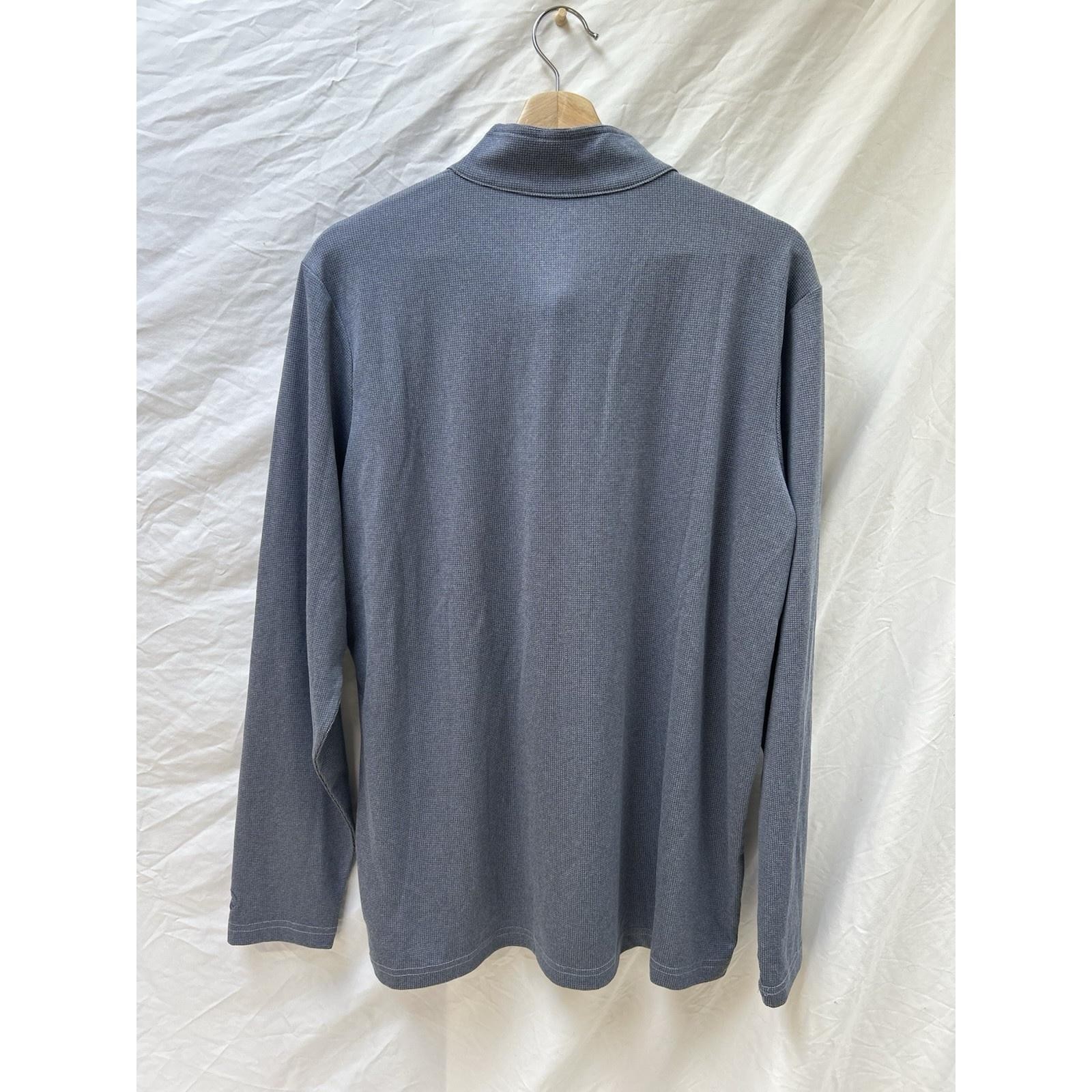 NWT Mens Atlantic Sol Daybreak Blue Coastal 1/4 Zip Pullover Shirt Size Large gallery