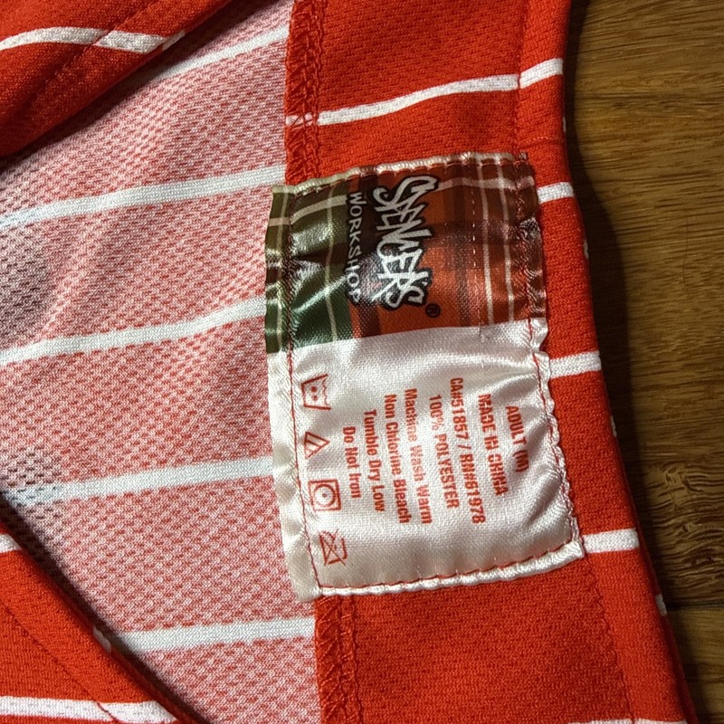 Spencers Workshop Baseball Jersey Red Holiday Drinking Team Christmas Mens Med gallery
