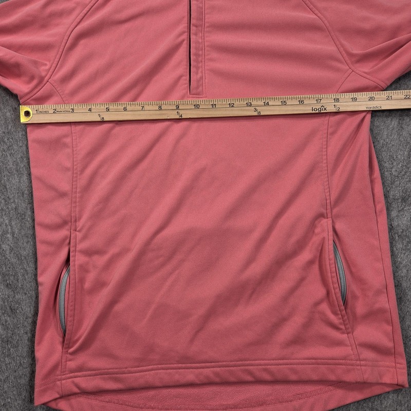 Peter Millar Pullover Mens Small Pink Fleece 1/4 Zip Mock Neck Performance Golf gallery