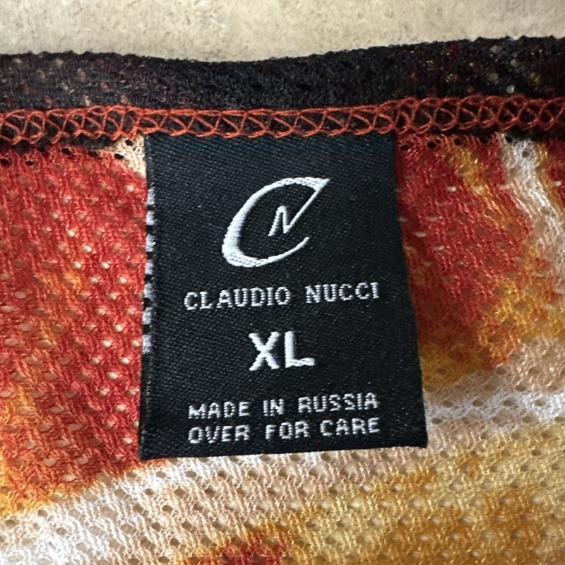 Claudio Nucci Sheer Jersey Tank Top Warriors Men’s XL All Over Print gallery
