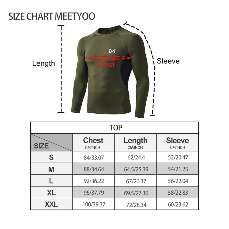 2 Pack/Set Compression Shirts for Men Long Sleeve Athletic Base Layer Undershirt gallery