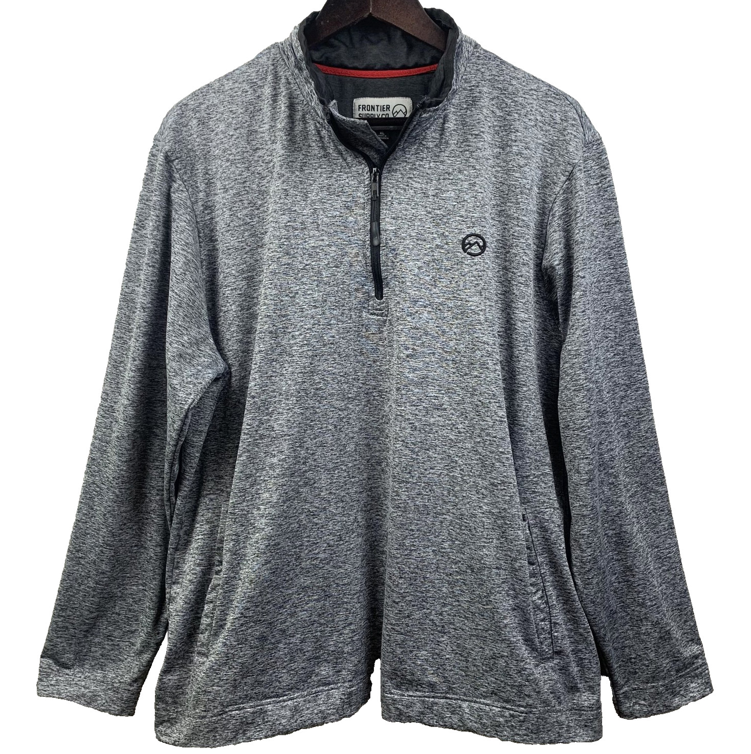 Frontier Supply Co Pullover Mens XL Gray Heather Quarter Zip Performance Outdoor gallery