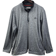 Frontier Supply Co Pullover Mens XL Gray Heather Quarter Zip Performance Outdoor