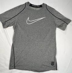 Nike Pro Dri-Fit Fitted Cool Youth XL Short Sleeve Athletic T-Shirt Gray