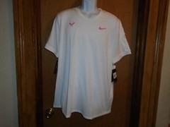 Nike AeroReact White Slim Fit Tennis Shirt Men’s S M XXL AT4182-101 NWT