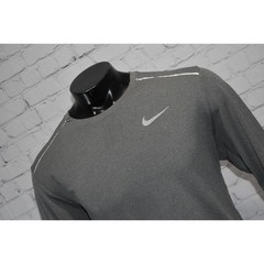 Nike Running Golf Pullover Shirt Men Size Large Dri-Fit Performance Gray