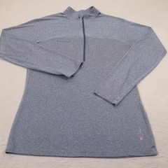 Mammut 1/4 Zip Pullover Mens Medium Blue Polartec Long Sleeve Performance
