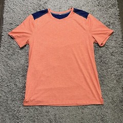 Lululemon Shirt Mens Medium Orange Blue Two Toned Casual Activewear
