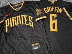 Fast Free Shipping! XL Konnor Griffin Pittsburgh Pirates Stitched Jersey 6