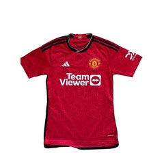 Adidas Manchester United 2023-24 Home Jersey Red Slim Fit IP1726 Mens Small S