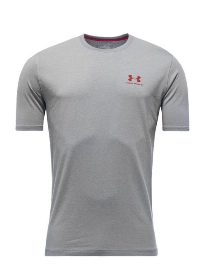 Men’s Under Armour Gray Loose Fit Heat Gear Short Sleeve Tee NWT Free Shipping! gallery