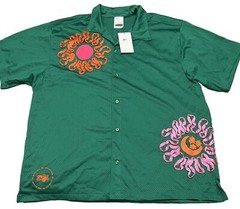 Nike Uphoria Project Mesh Jersey Button Up Shirt Green Men Size XL DV9676-365