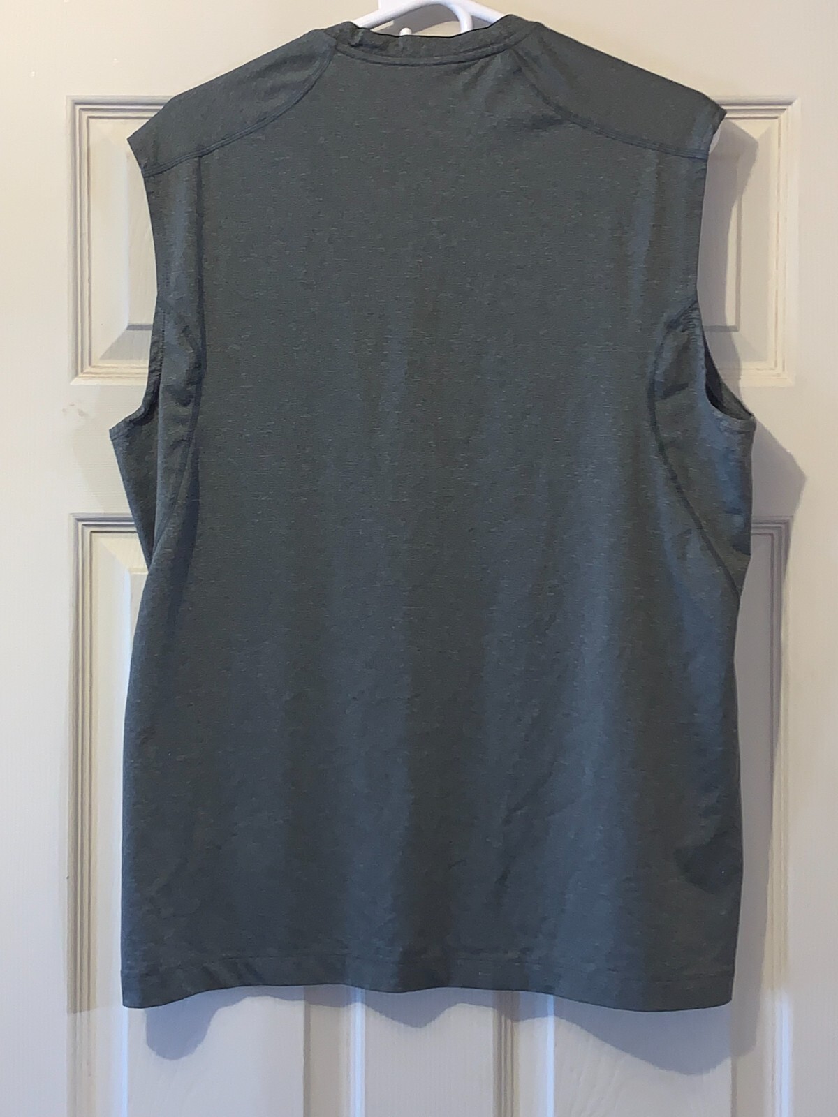 NIKE PRO COMBAT DRI-FIT SHIRT SIZE L GRAY CHEST IS 21" LENGTH IS 28" gallery