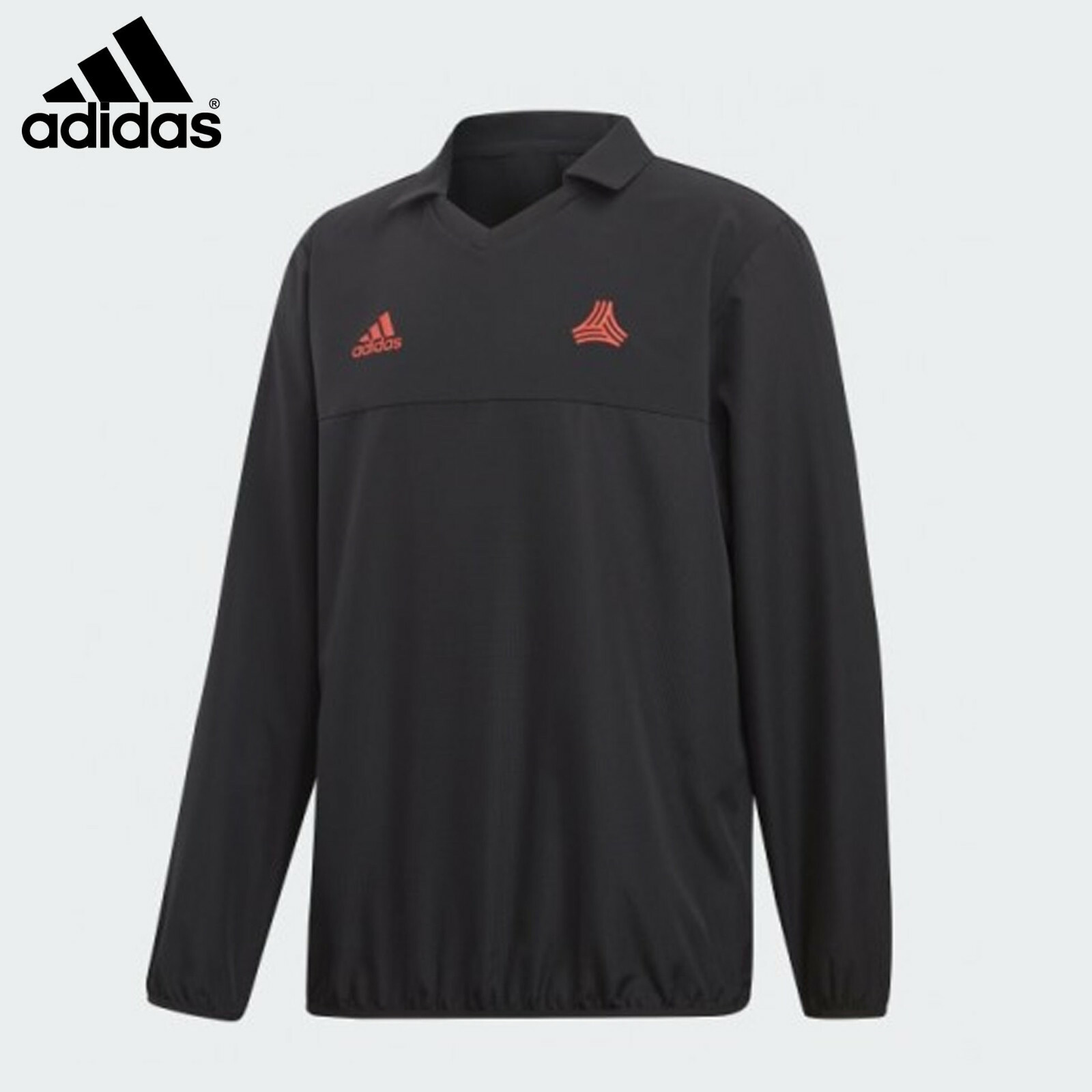 Adidas Soccer TAN Lightweight Woven Training Top Black/Red DT9853 Men's Size XL gallery