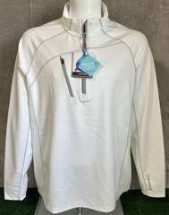 Sunice Golf Alexander Technical 2.0 LS Pullover 1/4 Zip Mens Size 2XL White, New