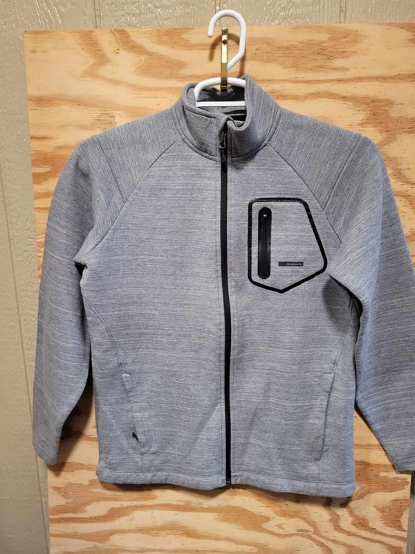 Avalanche Men's Activewear Top Size Small Gray Collar Quarter Zip Pockets gallery