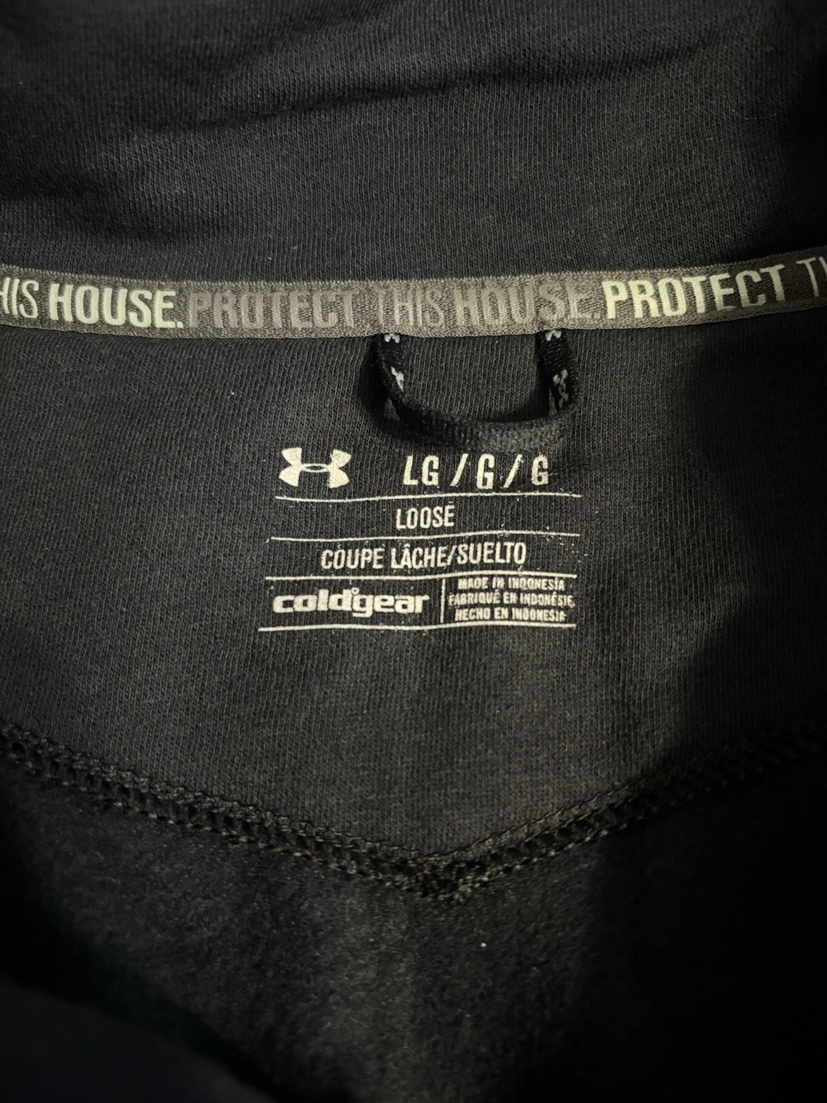 Under Armour ColdGear 1/4 Zip Pullover Black Men's L Mock Neck Long Sleeve gallery