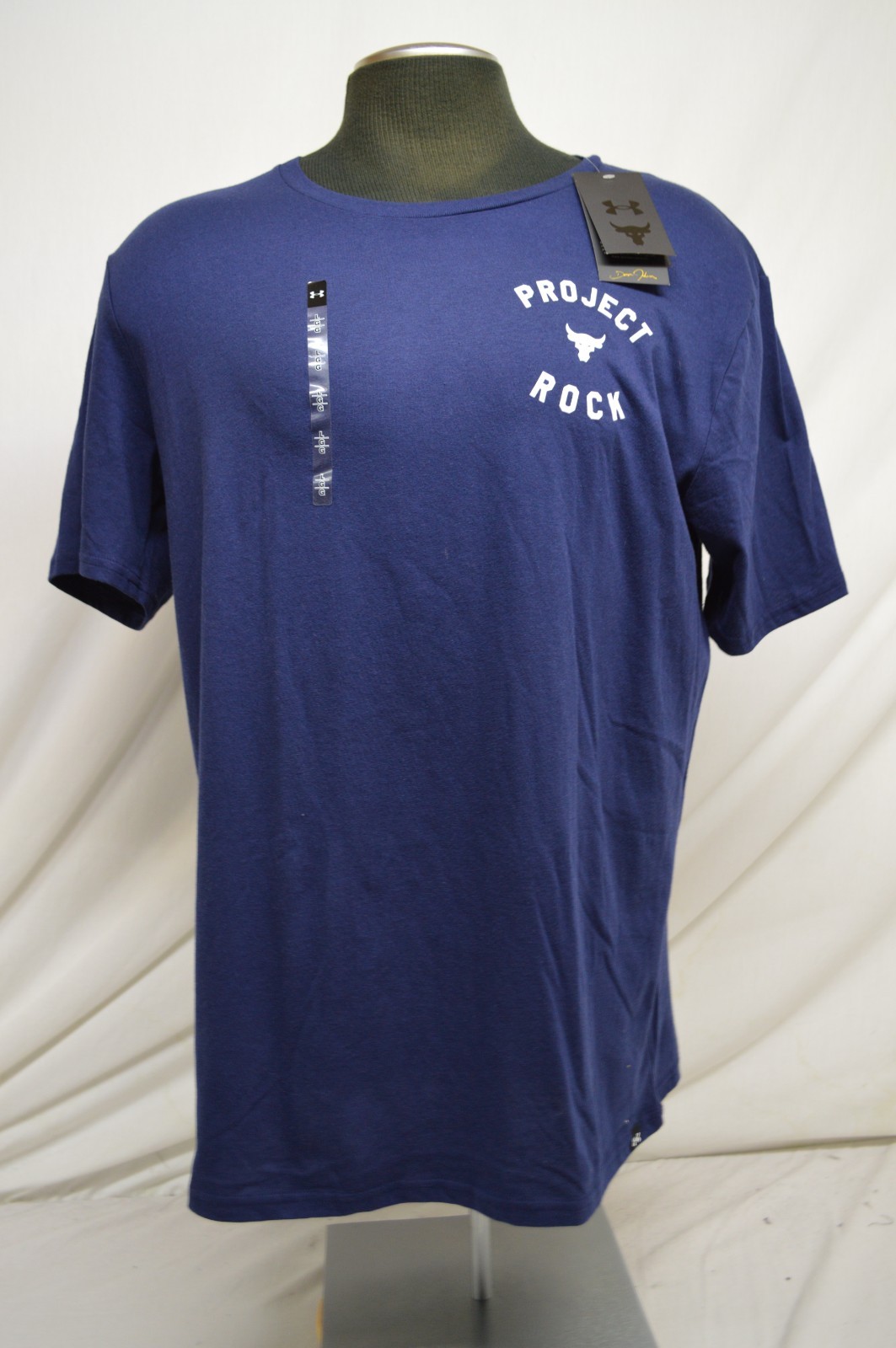NEW Under Armour Men's Project Rock 7 S / S T Shirt, (410) Midnight Navy LARGE gallery