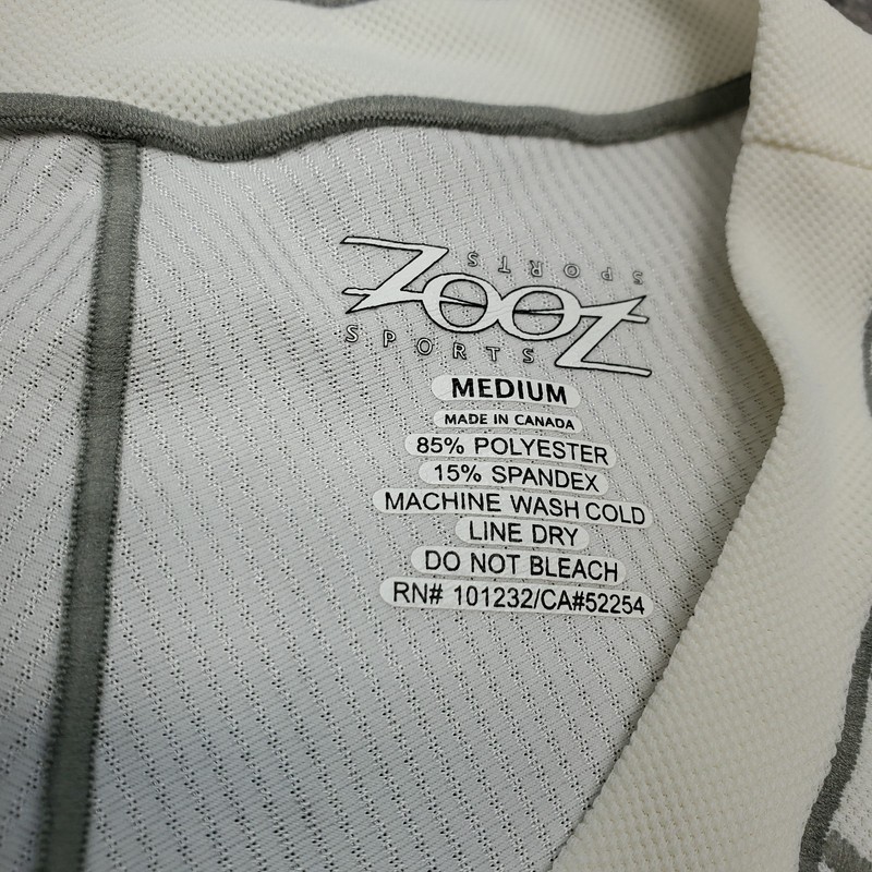 NWT Zoot Sports Top Men's Size Medium Off White Ultra Tech Tee Short Sleeve gallery