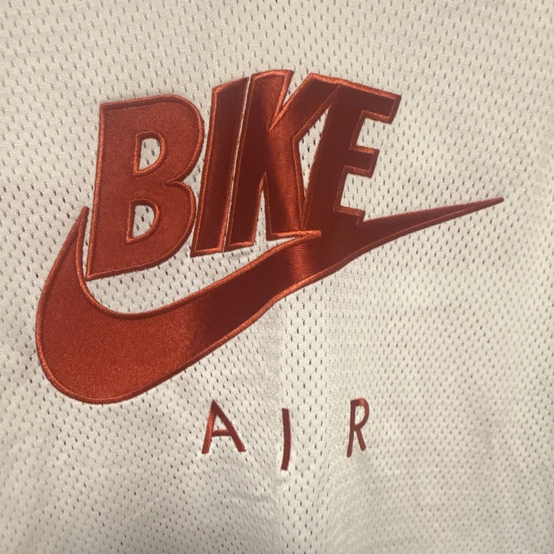 Nike Air Men’s Mesh Jersey T-Shirt White/Red L Breathable Brick 89 IQ8156-133 gallery