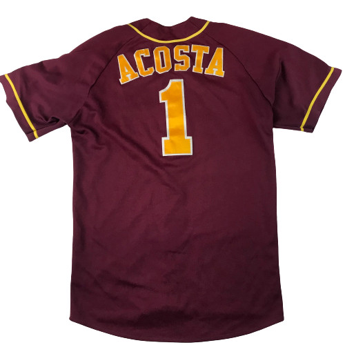 Rams 1 Burgundy Baseball Top (Acosta 1) Size 40 Made in Australia gallery
