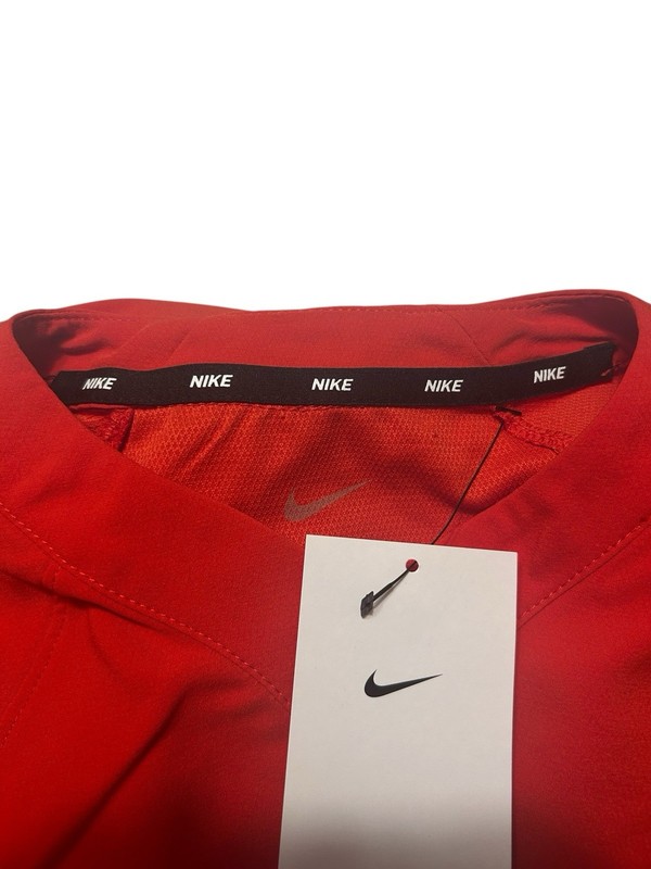 Nike Baseball Red White Long Sleeve Pregame Top Men’s Size Small NEW DO9174-657 gallery