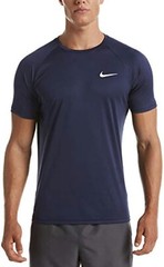 Nike Swim Essential Men’s Hydroguard Shirt Midnight Navy Small NESSA586 UPF40+