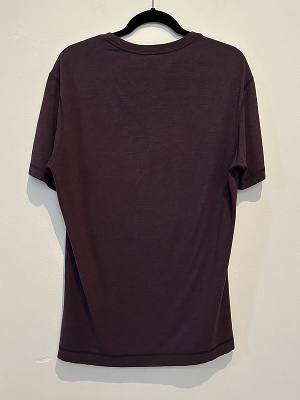 Lululemon Shirt Men's Large 5 Year Basic Tee Heathered Bordeaux Drama Burgundy gallery