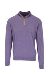Peter MillarExcursionist Flex Wisteria Quarter Zip PulloverSz L $348 NWT