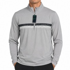 Travis Mathew Sit And Sip Pullover Men S Grey Performance Slim Fit New Eco Sport