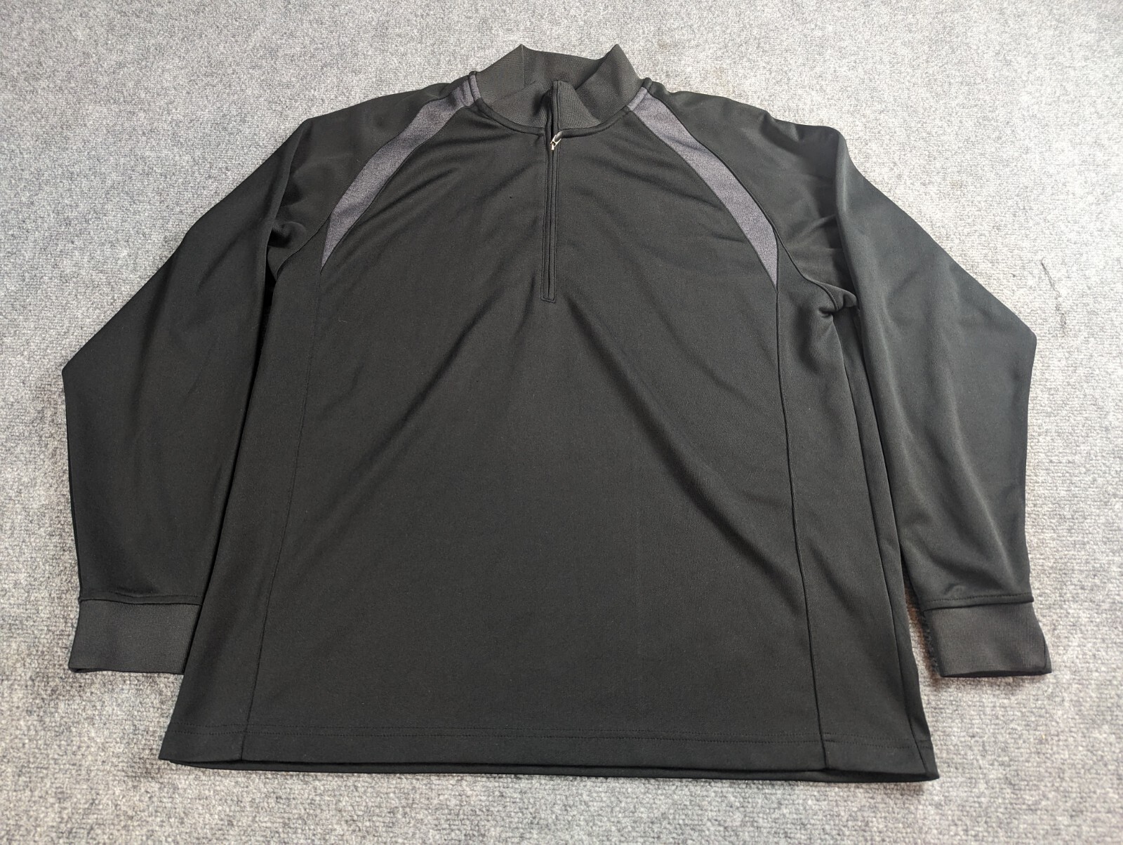 Tommy Armour 1/4 Zip Pullover Mens Large Black Dri Logic Long Sleeve Lightweight gallery