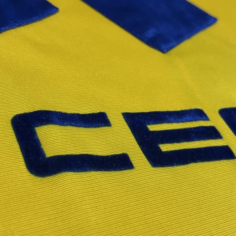 Vintage Adidas Equipment CEGEDEL Soccer Shirt Mens Large Yellow Jersey 9 90s gallery