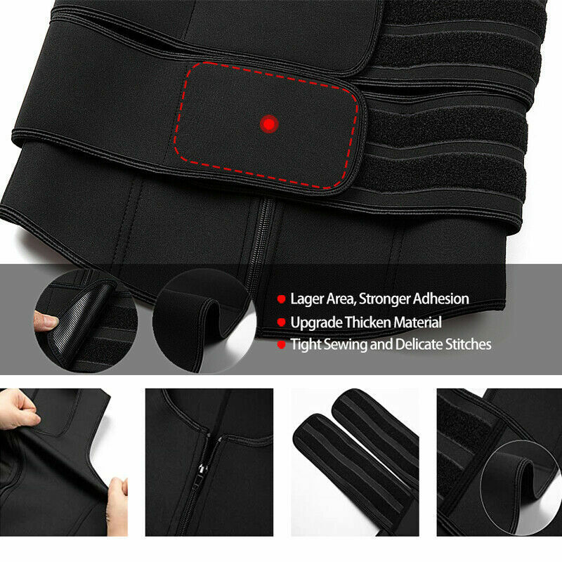 Men's Sauna Sweat Shaping Top Waist Trainer Fitness Set Body Shaper Workout Vest gallery