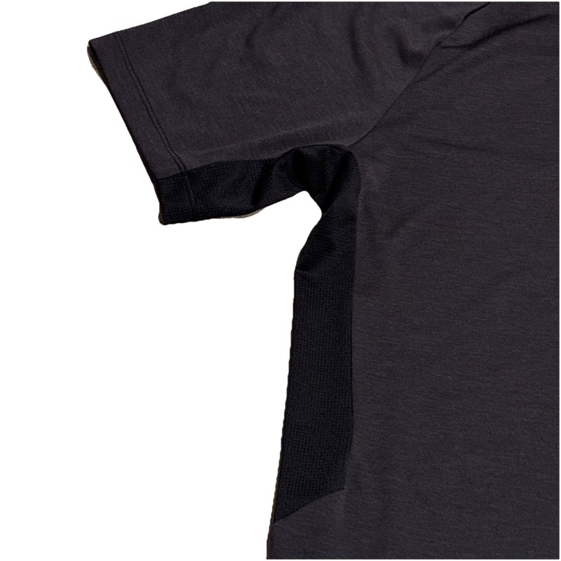 Mens The North Face Flashdry Black Gray Short Sleeve Shirt Size Med Gorpcore gallery