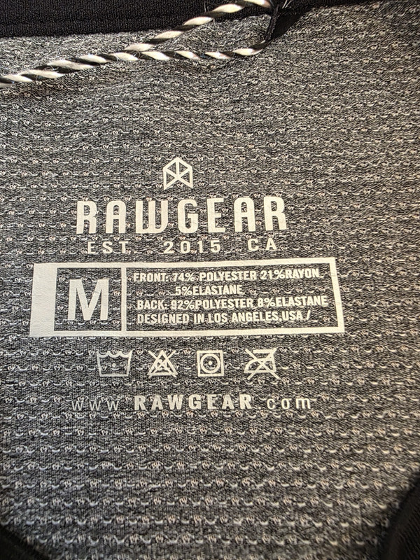 Rawgear Long Sleeve Shirt Mens Size M Black Gray Mesh Back RG428 Athletic NWT gallery