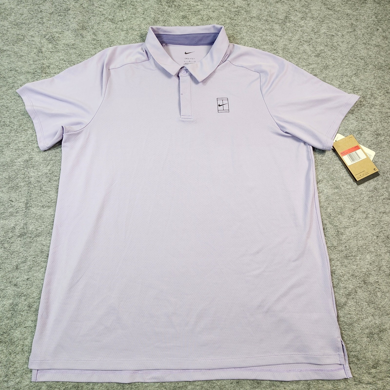 Nike Court Advantage Men's L Dri-FIT Tennis Polo Light-Purple FZ6907-515 gallery